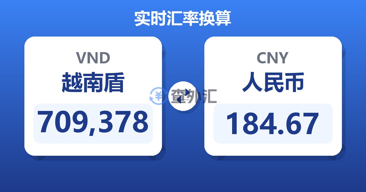 709,378越南盾兑人民币