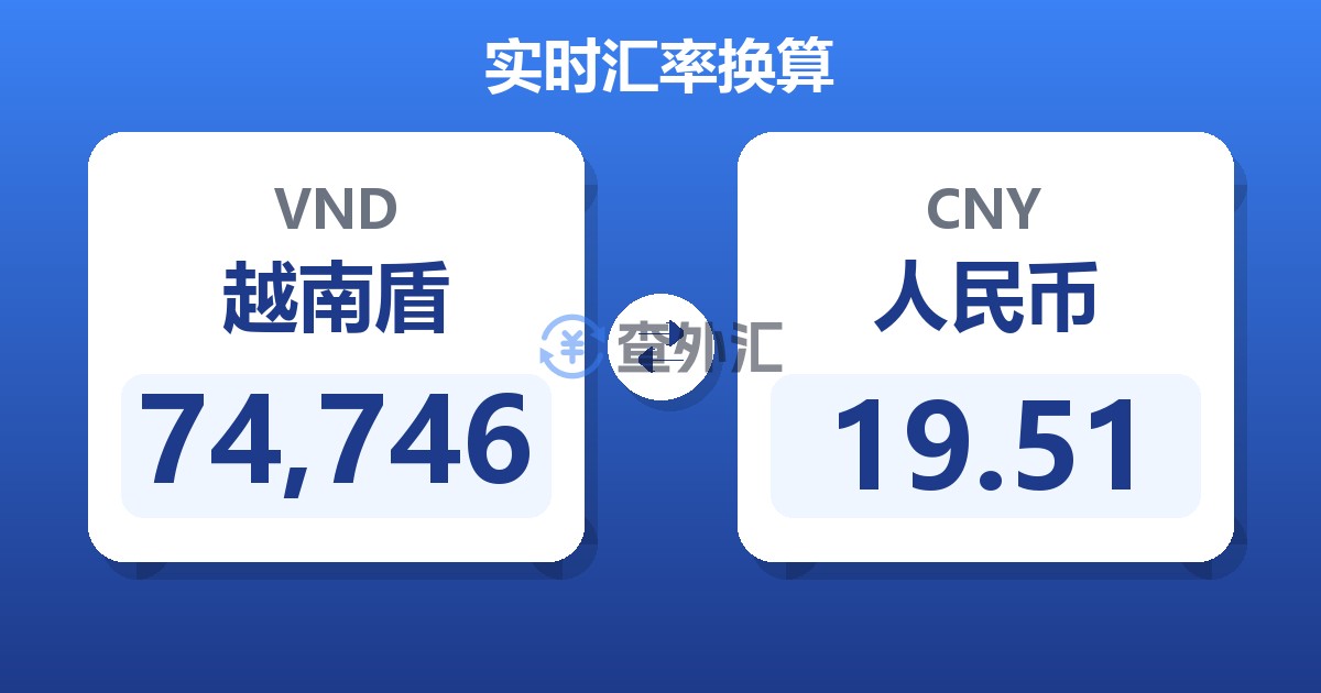 74,746越南盾兑人民币