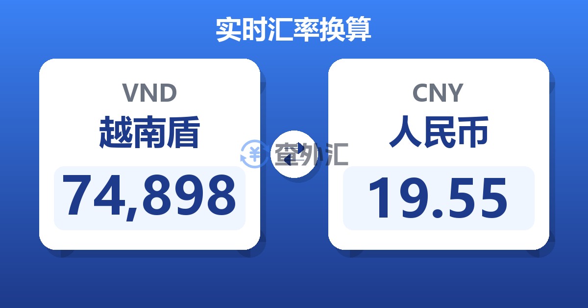 74,898越南盾兑人民币
