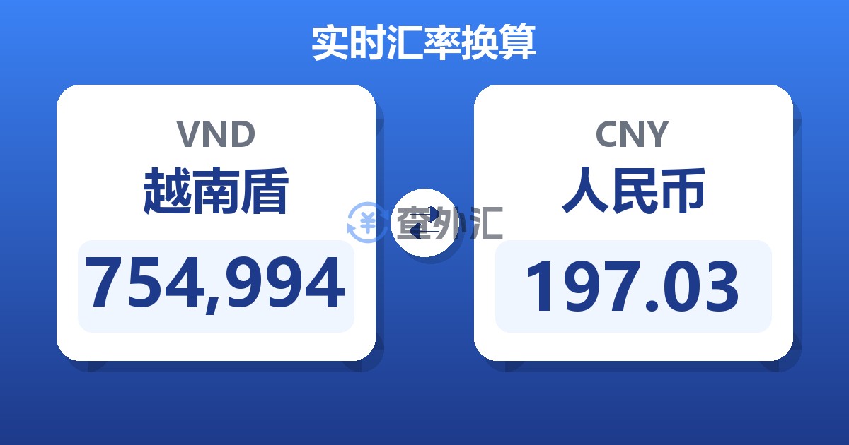 754,994越南盾兑人民币
