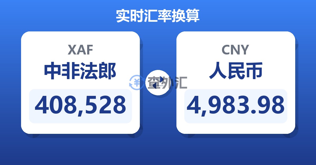408,528中非法郎兑人民币