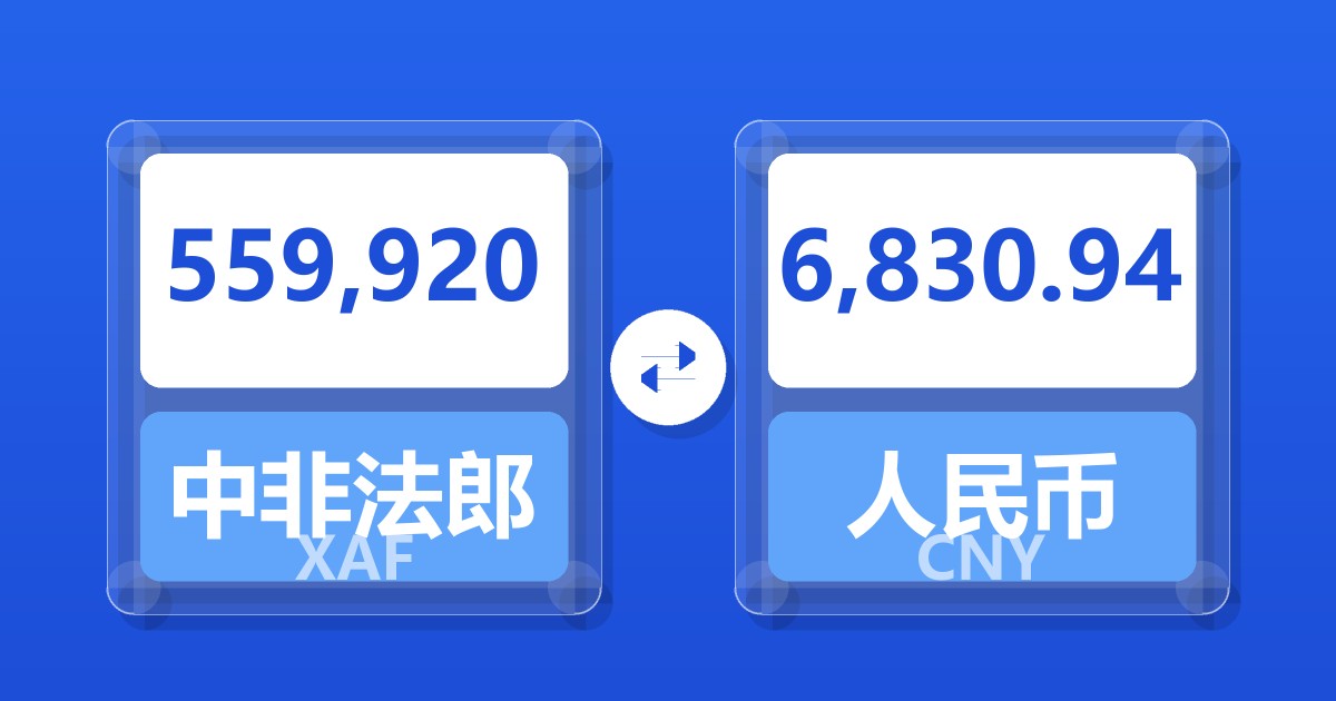 559,920中非法郎兑人民币