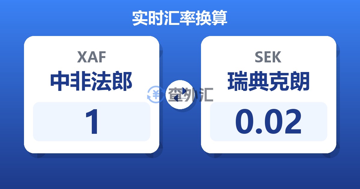 1中非法郎兑瑞典克朗
