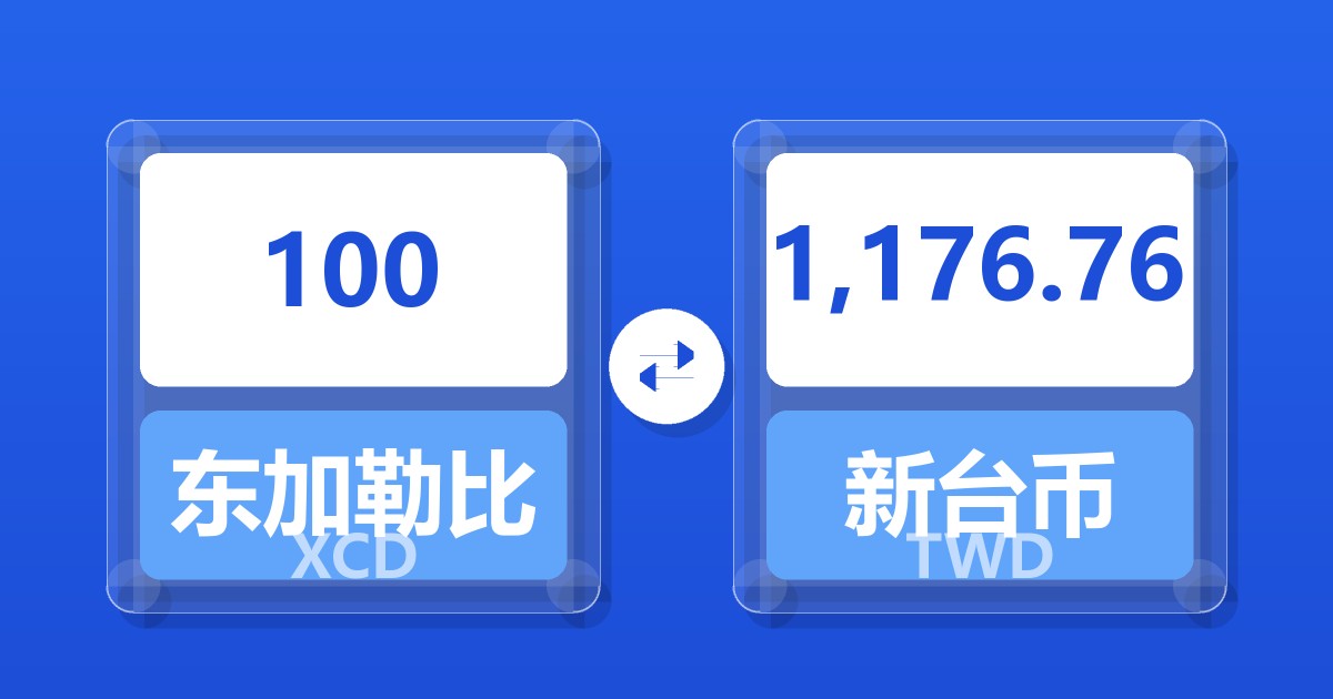 100东加勒比元兑新台币