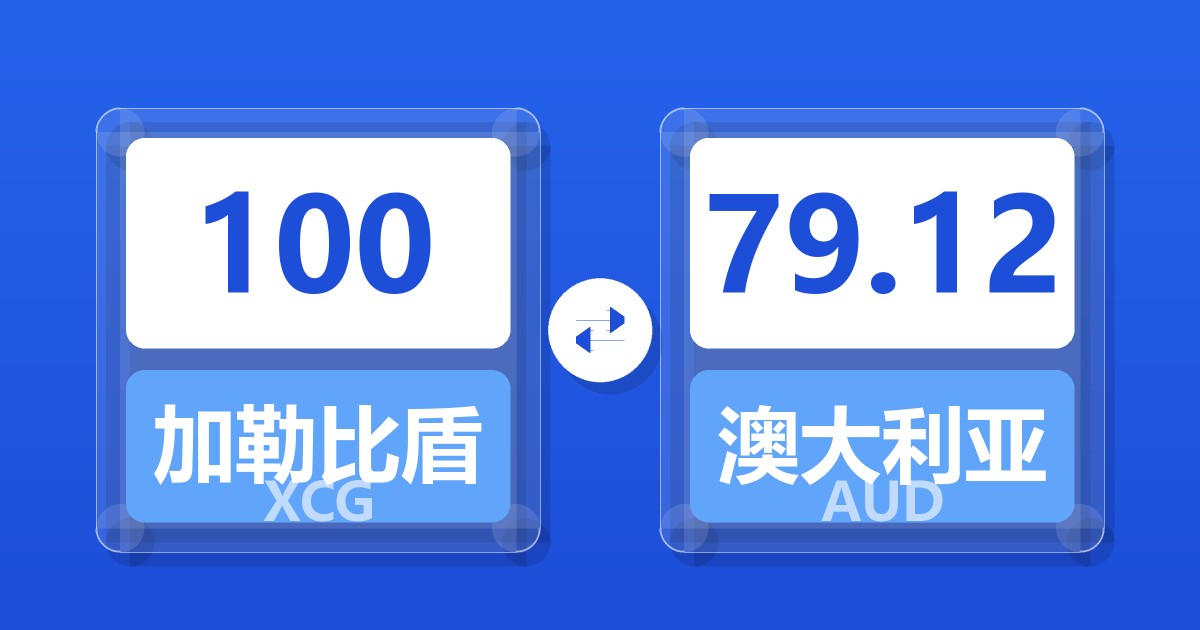100加勒比盾兑澳大利亚元