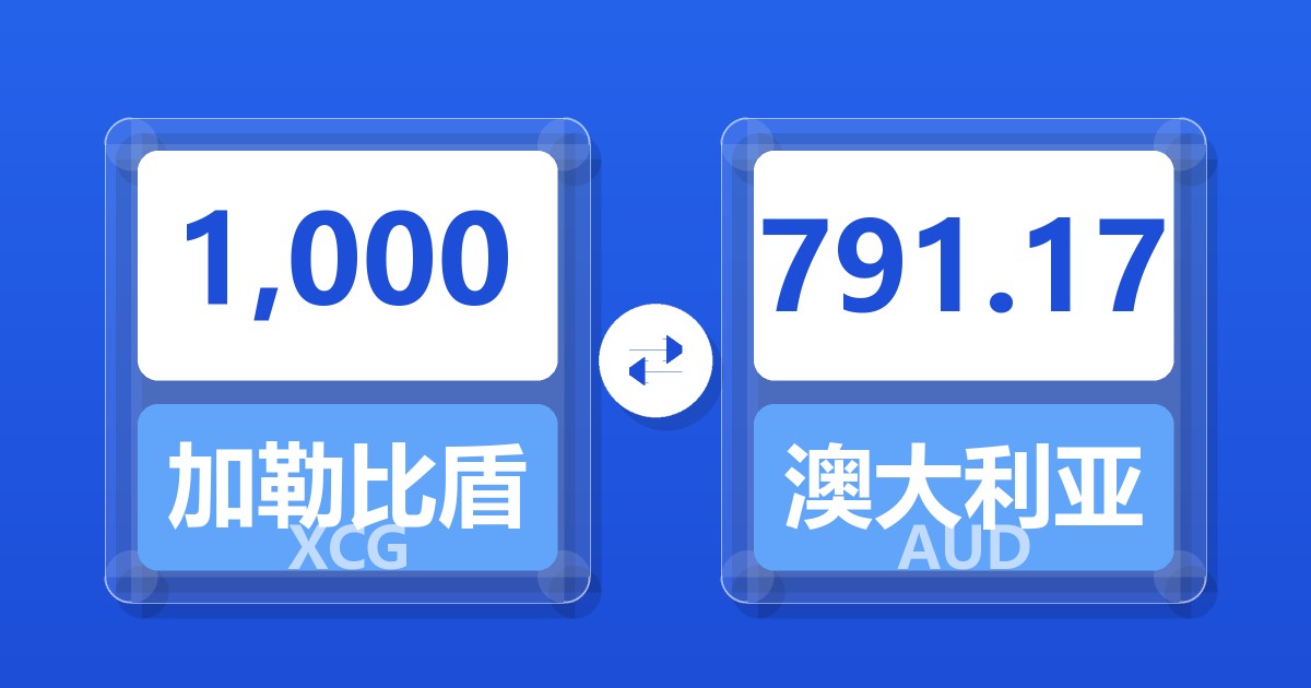 1,000加勒比盾兑澳大利亚元