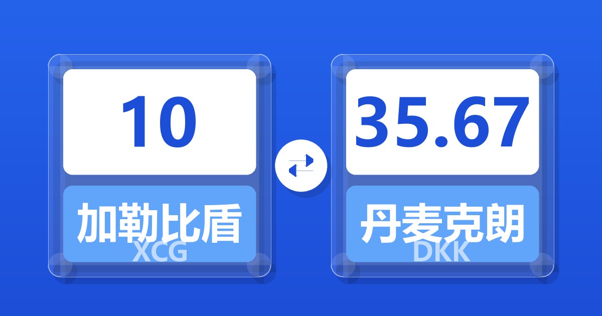 10加勒比盾兑丹麦克朗