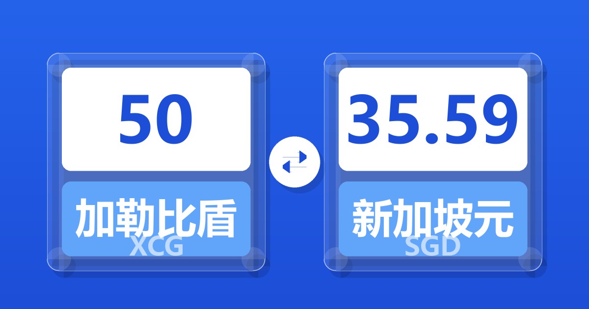 50加勒比盾兑新加坡元