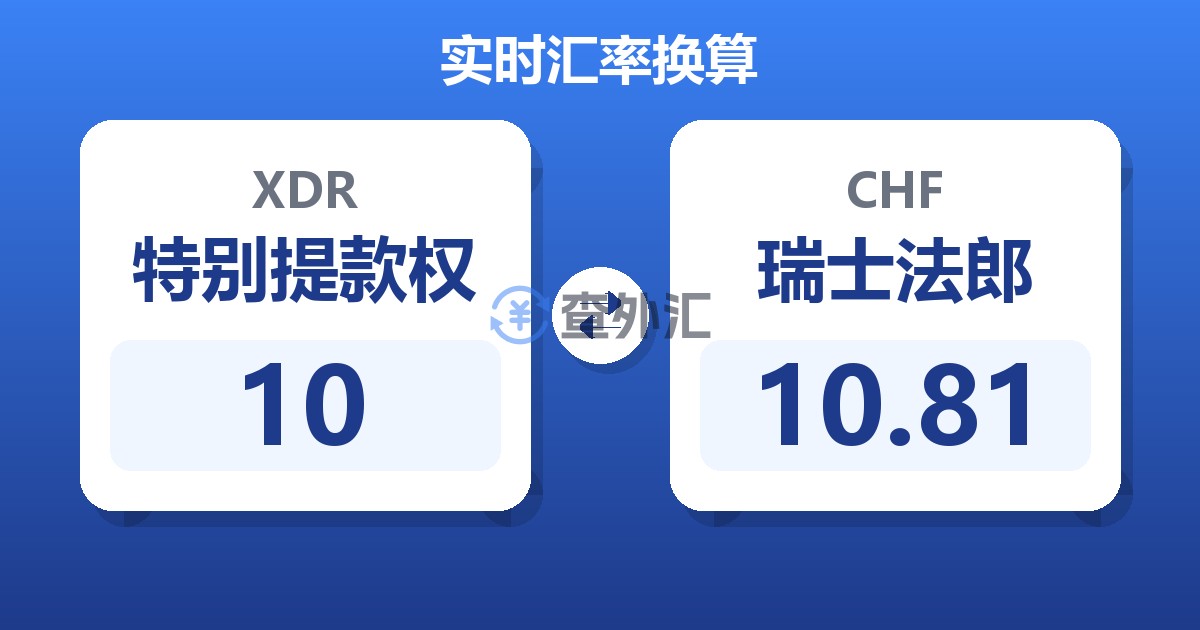 10特别提款权兑瑞士法郎