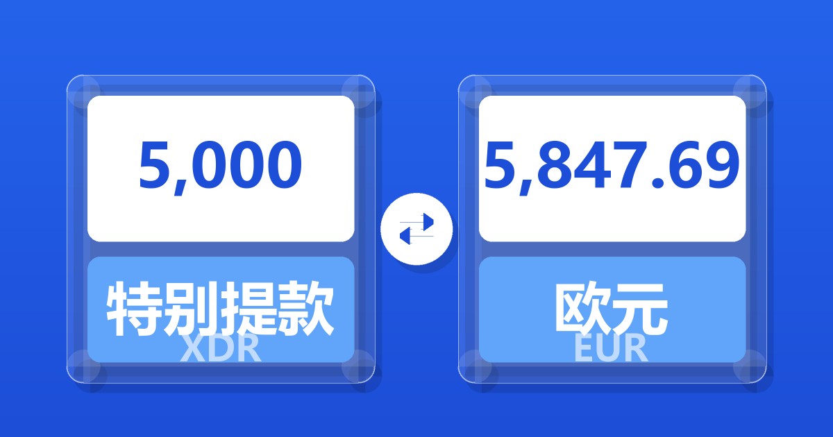 5,000特别提款权兑欧元