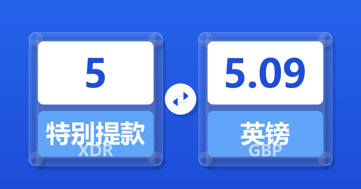 5特别提款权兑英镑