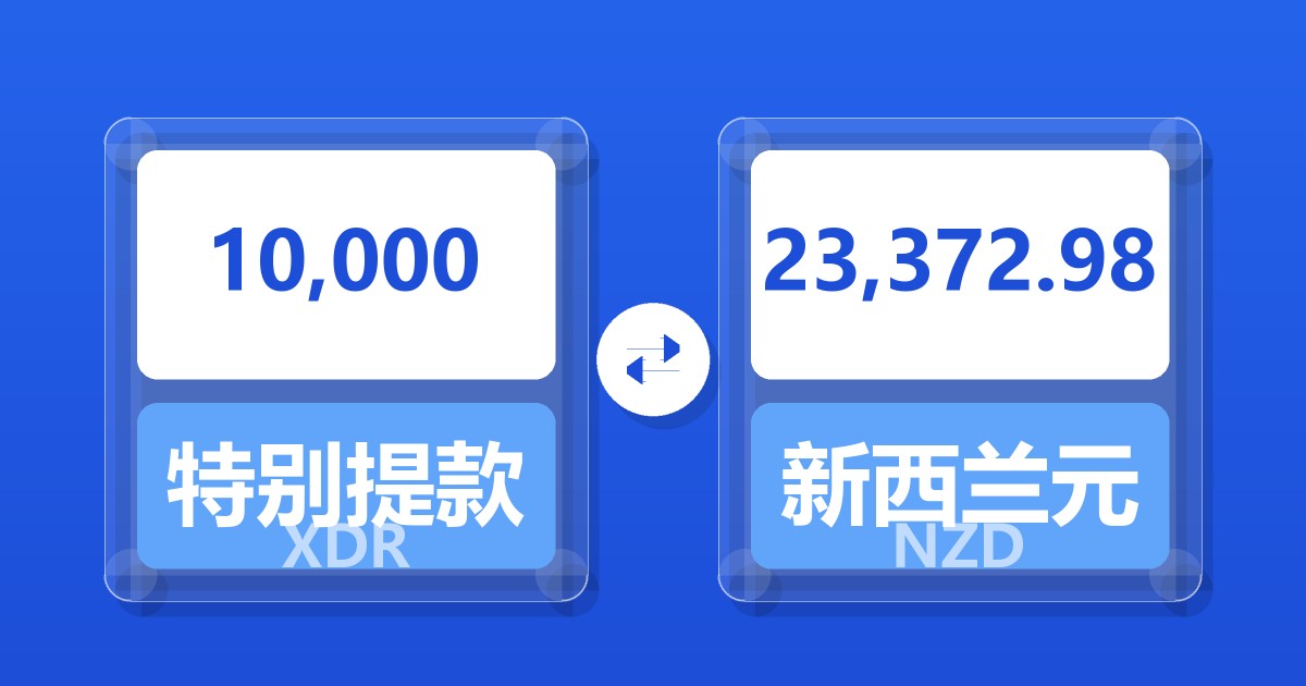 10,000特别提款权兑新西兰元