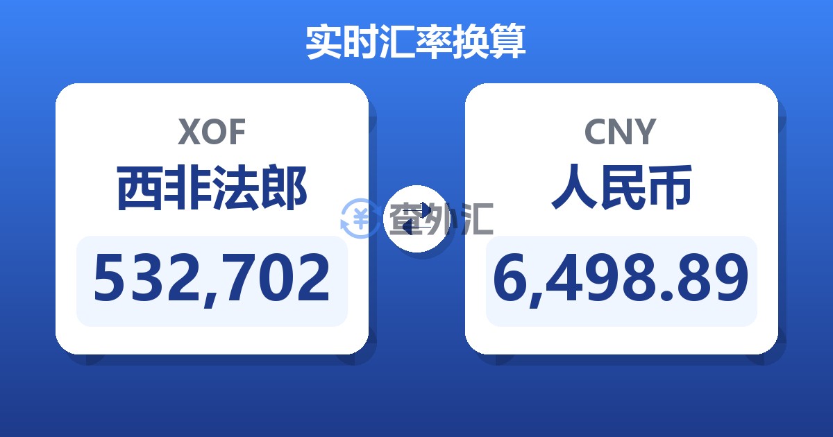 532,702西非法郎兑人民币