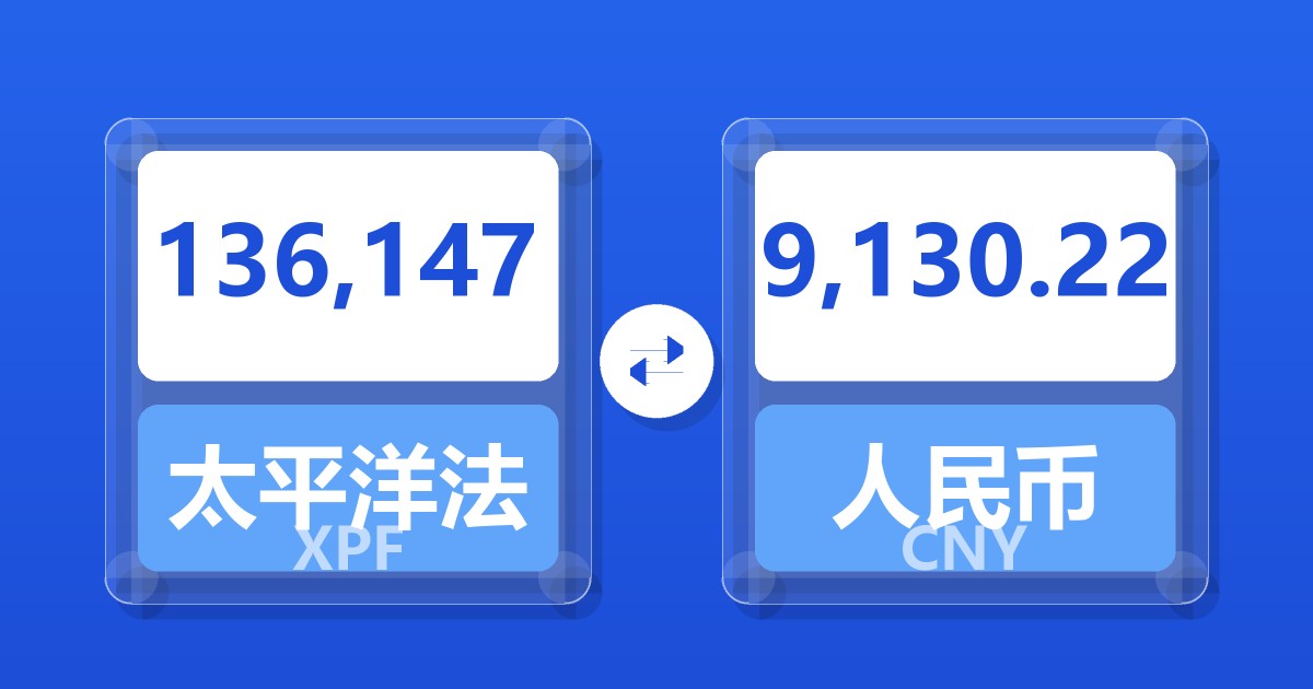 136,147太平洋法郎兑人民币