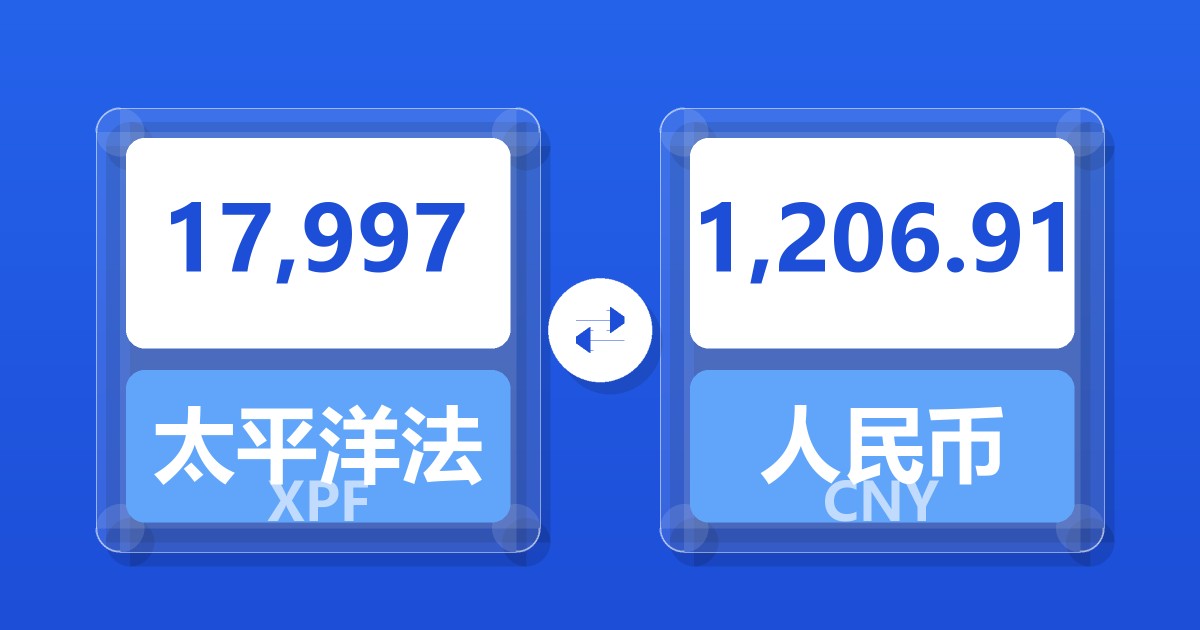 17,997太平洋法郎兑人民币