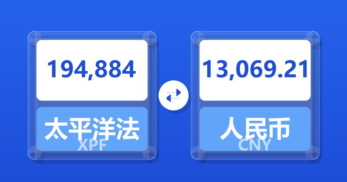 194,884太平洋法郎兑人民币