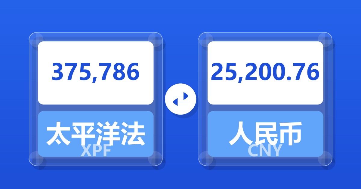 375,786太平洋法郎兑人民币
