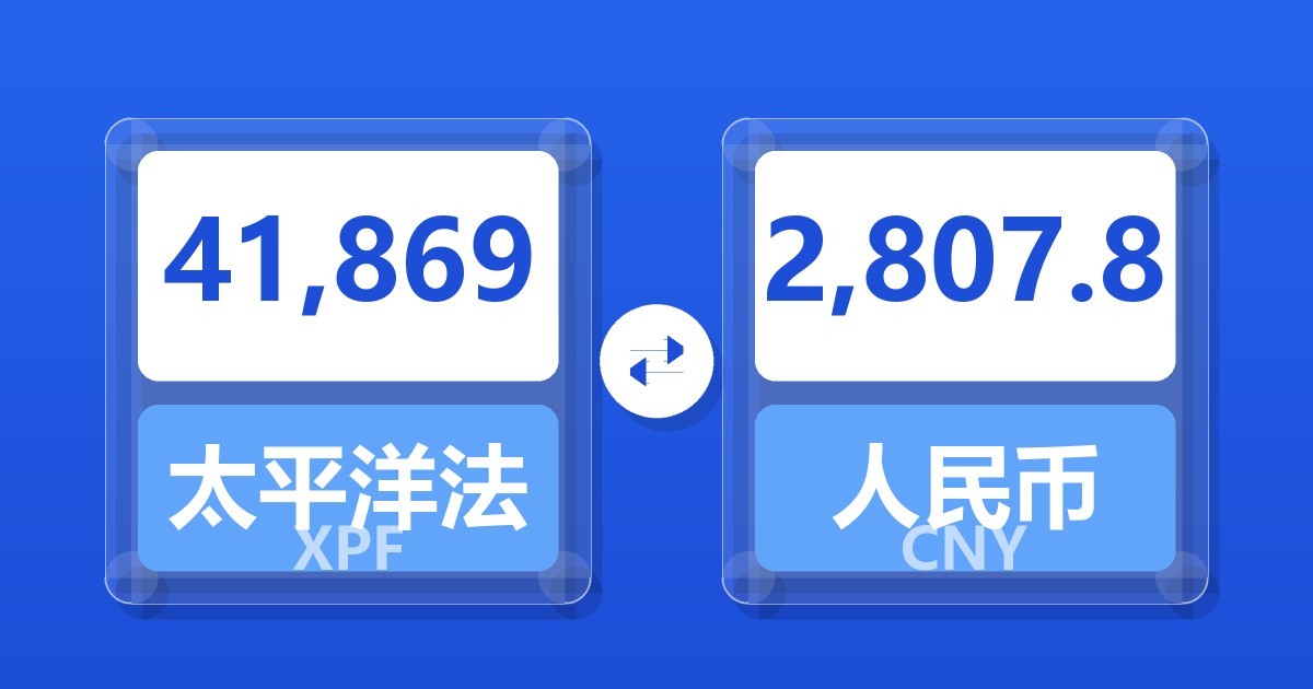 41,869太平洋法郎兑人民币