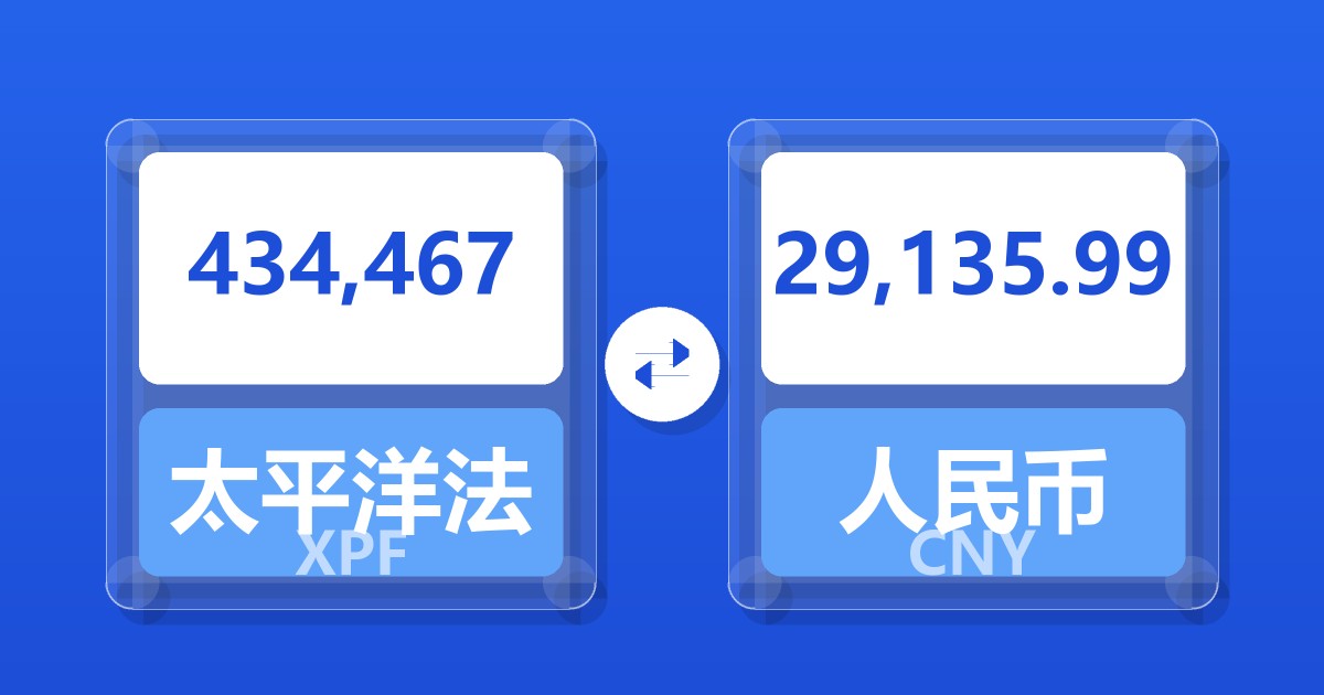 434,467太平洋法郎兑人民币