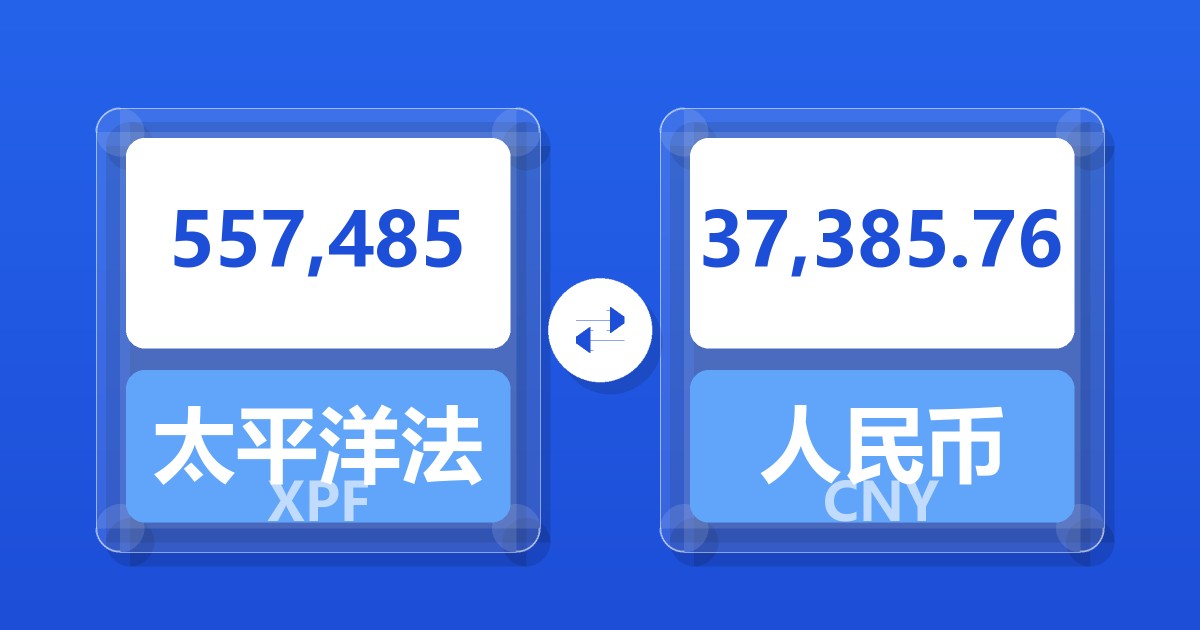 557,485太平洋法郎兑人民币