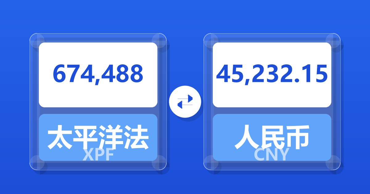 674,488太平洋法郎兑人民币