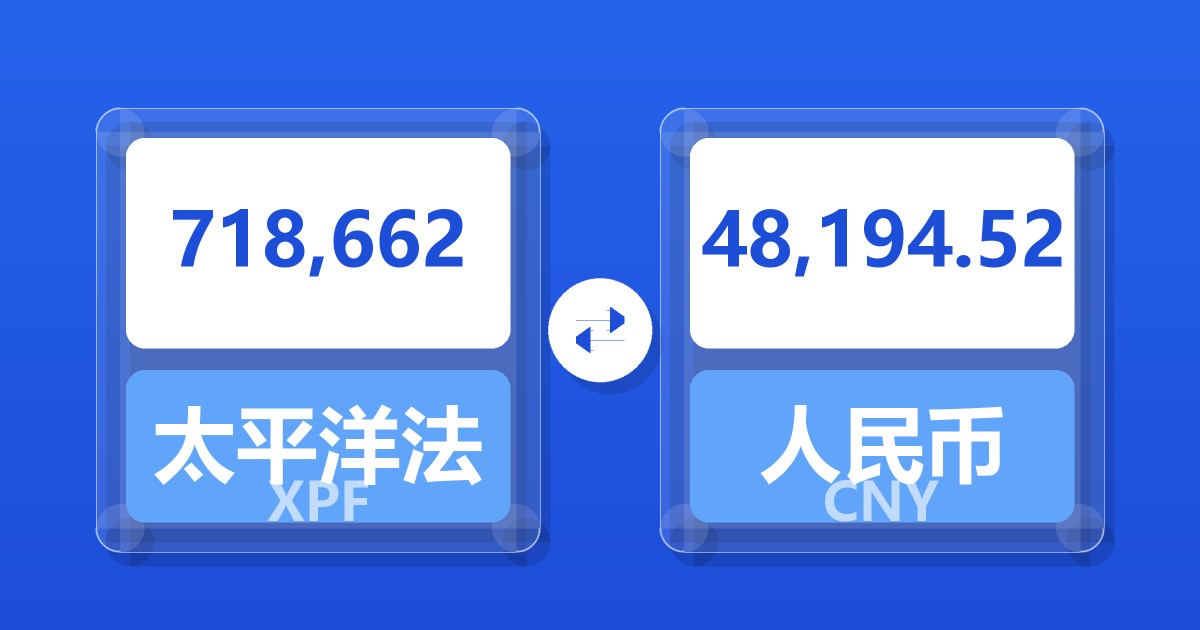 718,662太平洋法郎兑人民币