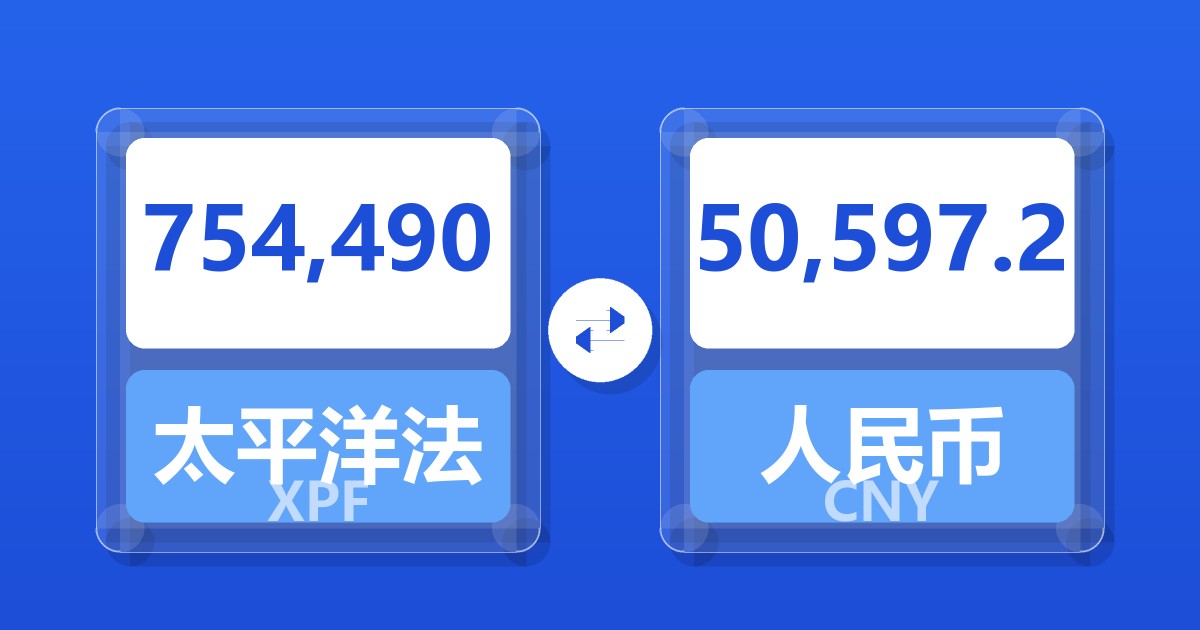 754,490太平洋法郎兑人民币