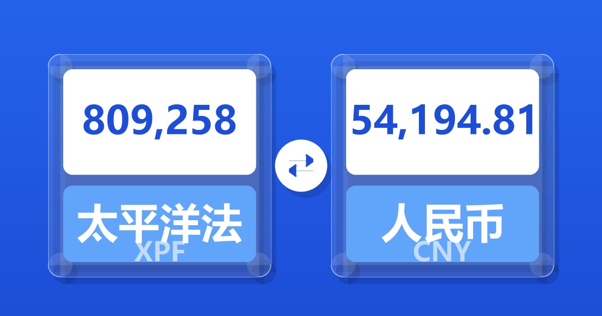 809,258太平洋法郎兑人民币