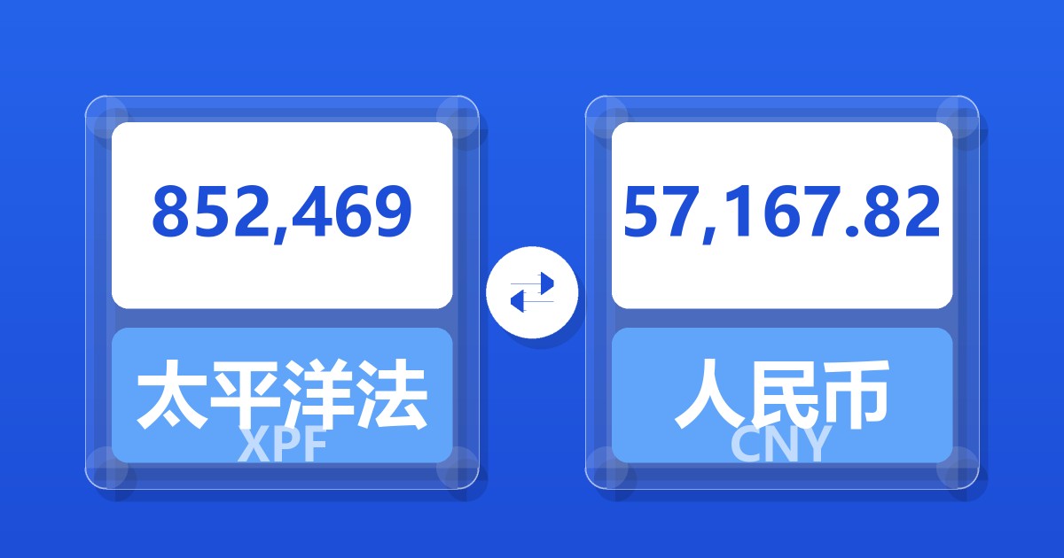 852,469太平洋法郎兑人民币