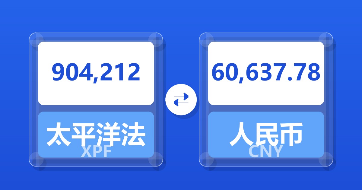 904,212太平洋法郎兑人民币