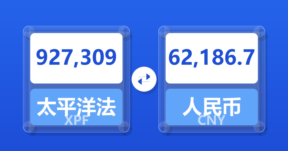 927,309太平洋法郎兑人民币