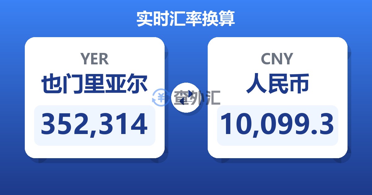 352,314也门里亚尔兑人民币