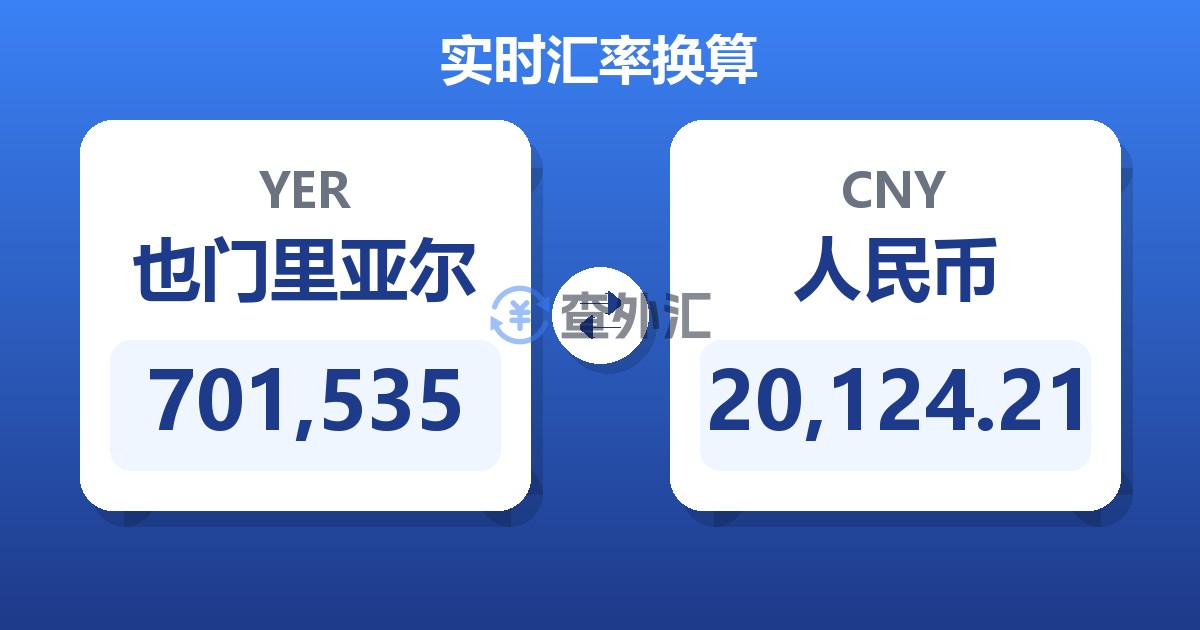 701,535也门里亚尔兑人民币
