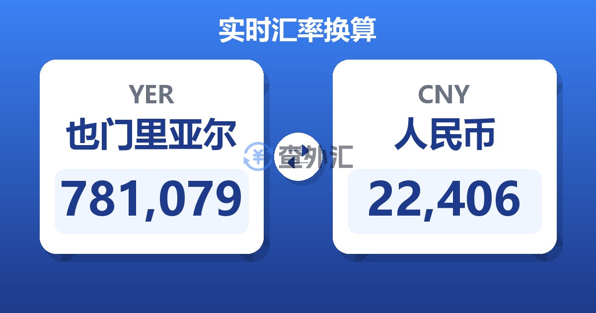781,079也门里亚尔兑人民币