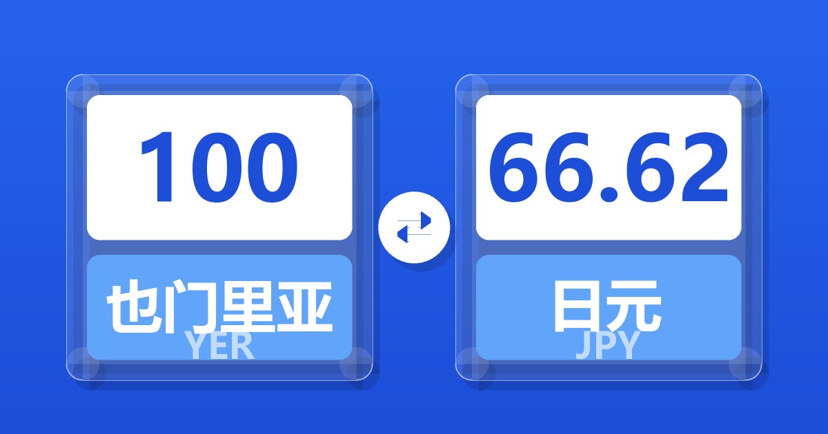 100也门里亚尔兑日元