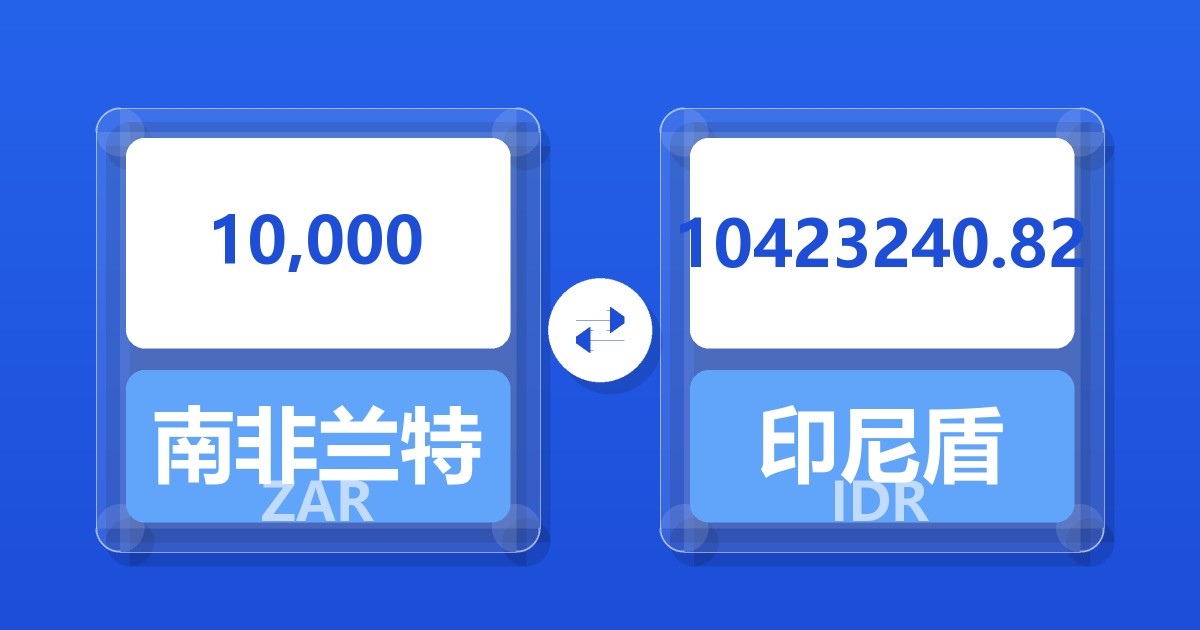 10,000南非兰特兑印尼盾
