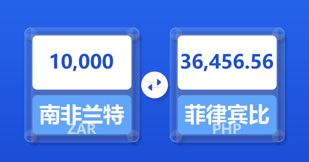 10,000南非兰特兑菲律宾比索