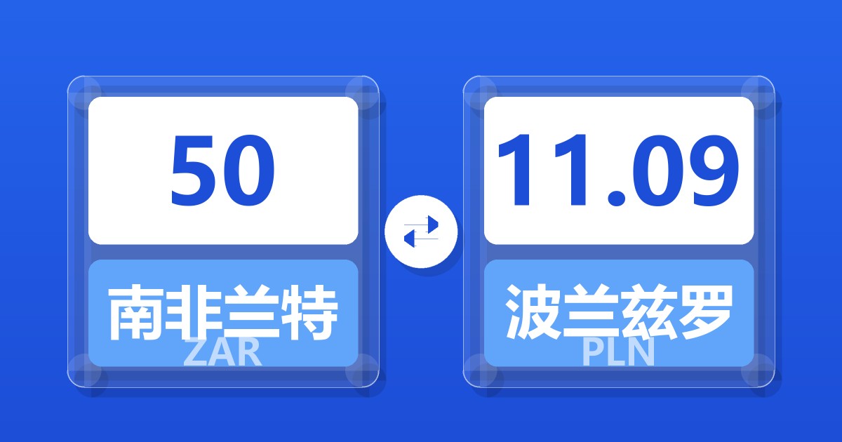 50南非兰特兑波兰兹罗提